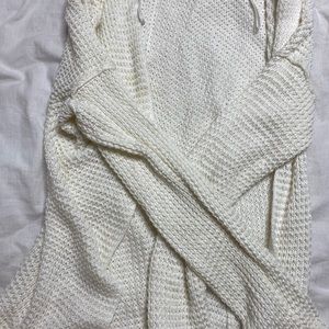 White cardigan